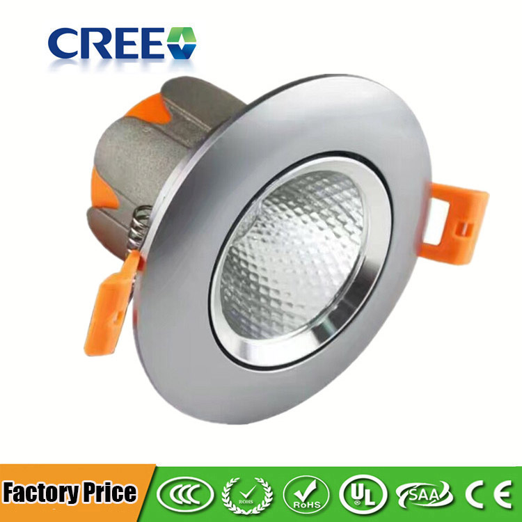 3.35in 5W, 3.94in 12W, 5.12in 20W, 5.71in 30W LED COB Ceiling Light - Flush Mount LED Downlight-1600LM-24°Light speed angle